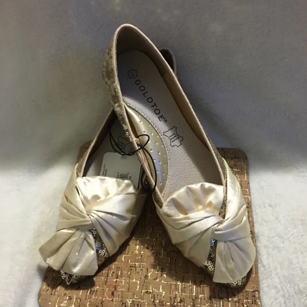 Pointy Sequin Dress Flats